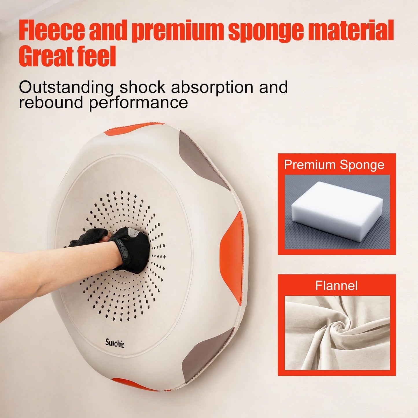 Punching Bag for Adults, Sunchic 2026 New Boxing Machine with Boxing Gloves and Air Pump, No Stand Required, Wall-Friendly Design,The Faster You Punch, the Stronger the Suction to the Wall