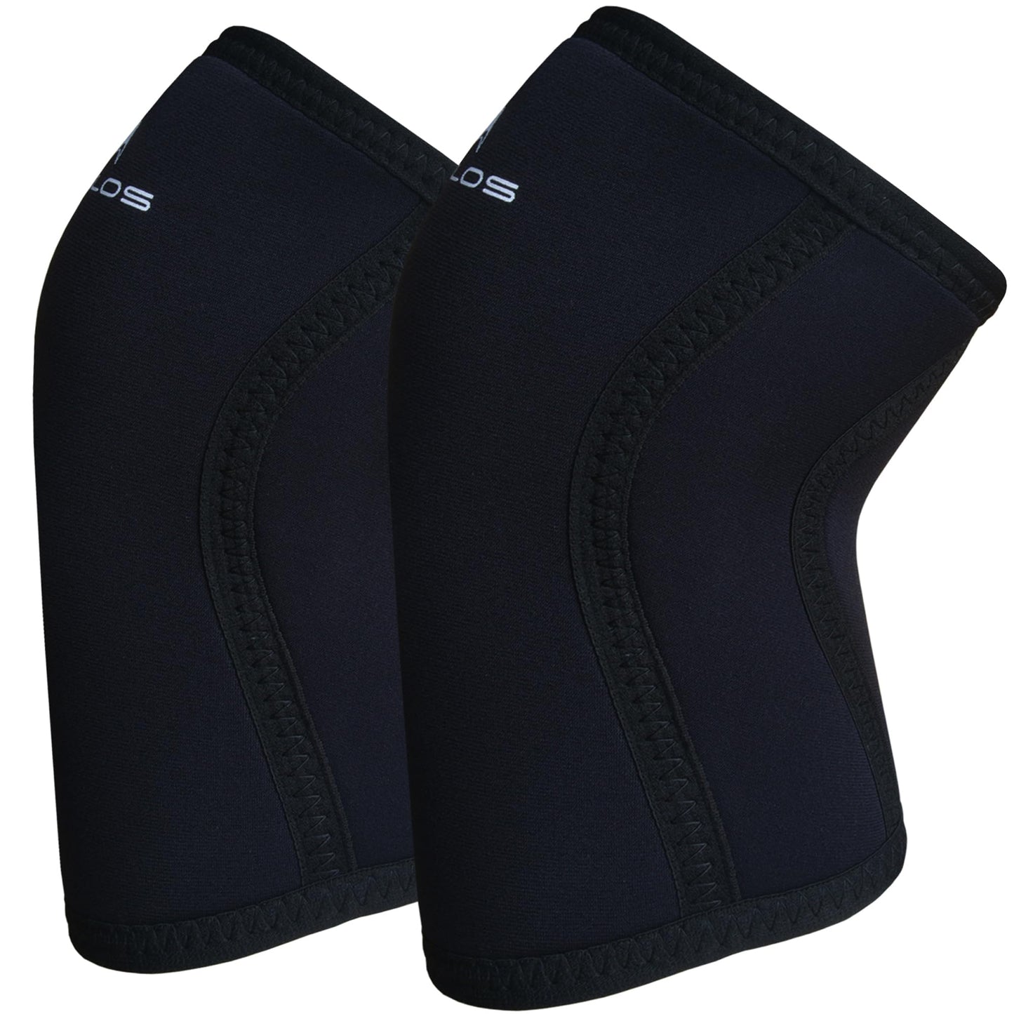 AEOLOS Knee Sleeves (1 Pair)，7mm Compression Knee Braces for Heavy-Lifting,Squats,Gym and Other Sports(Large,22Black4)