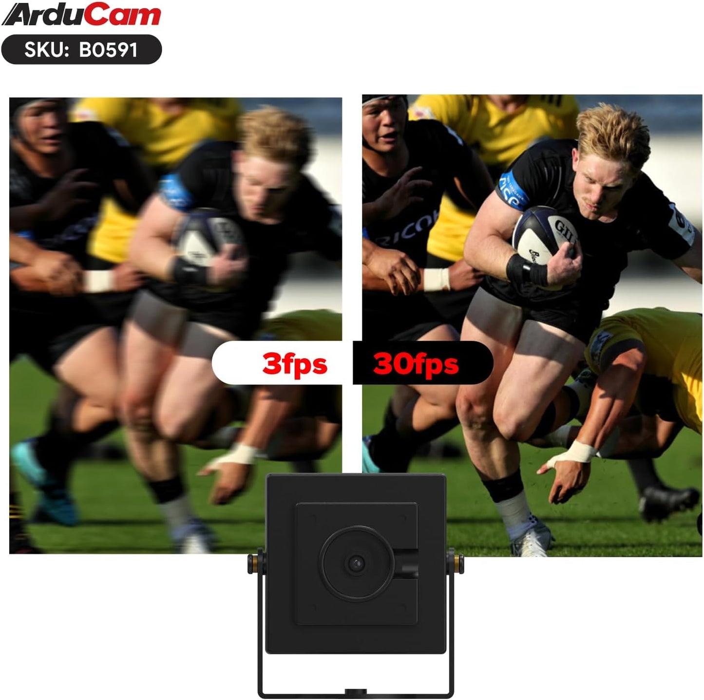 Arducam 30fps@1080P 78(D) HDR USB Camera Module, Autofocus UVC Camera, Mini Webcam for Windows, Linux, Mac OS, Android