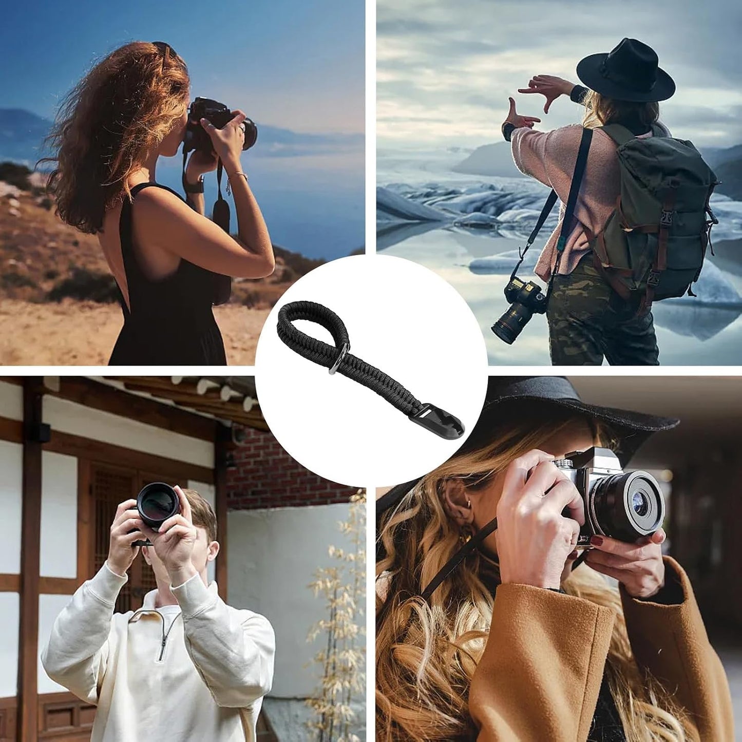 Generic 40cm, Wrist Strap Dslr/mirrorless Camera, Tool-Free Attachment, Photography Wrist Band, Camera Accessory Strap