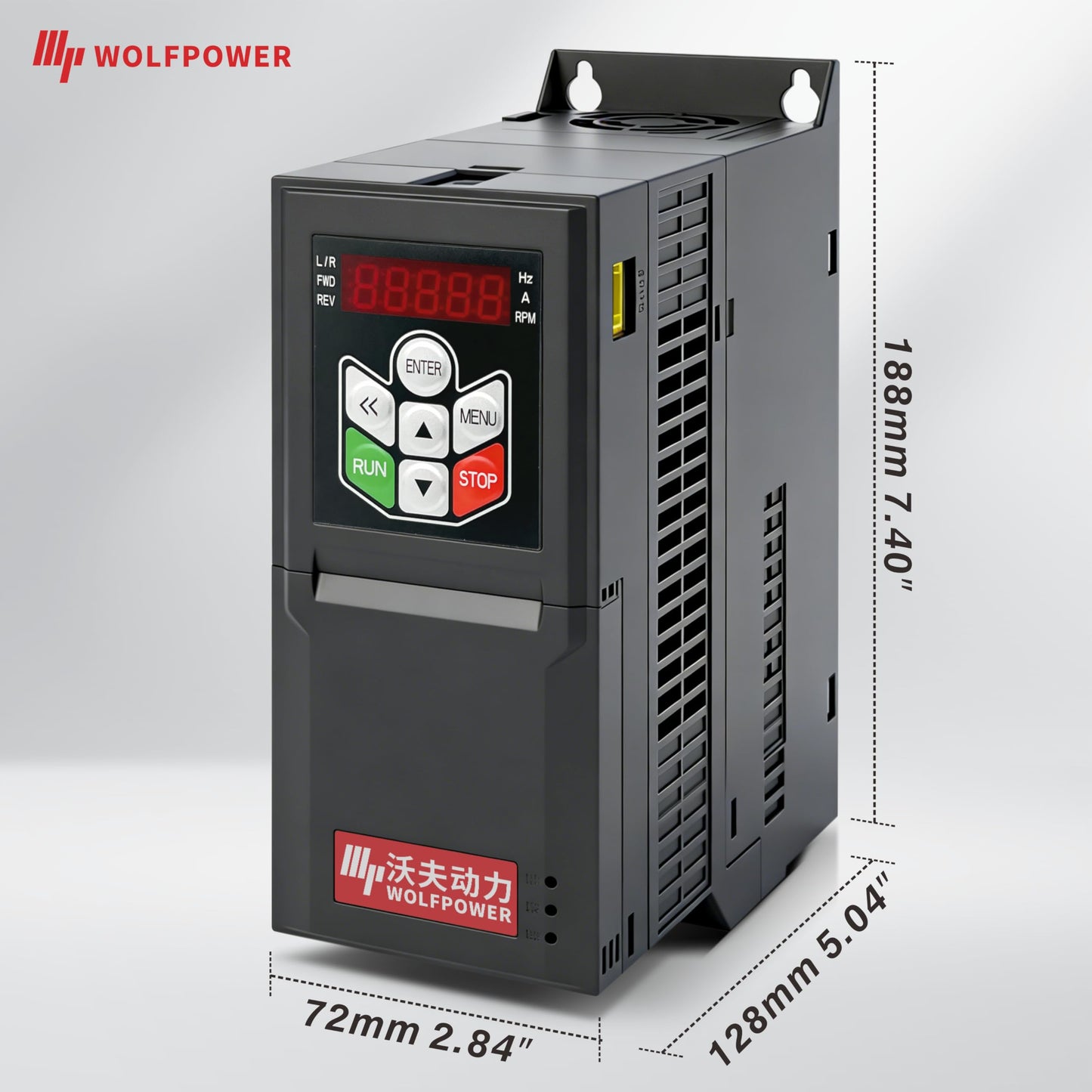 Wolvneo G60E VFD 2.2kW 3HP 9.6A Variable Frequency Drive 220V 1 Phase Input 220V 3 Phase Output, AC Motor Speed Control Inverter for Spindle Motor CNC Speed Control