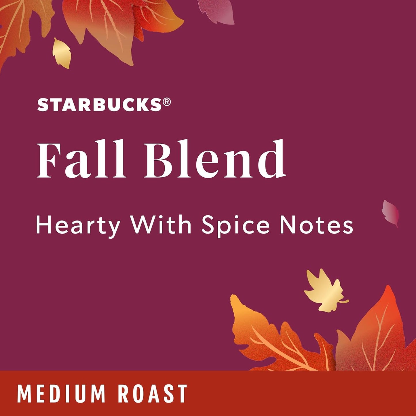 Starbucks Ground Coffee - Medium Roast Fall Blend | 100% Arabica, Limited Edition, 6 Bags (10 Oz Each)