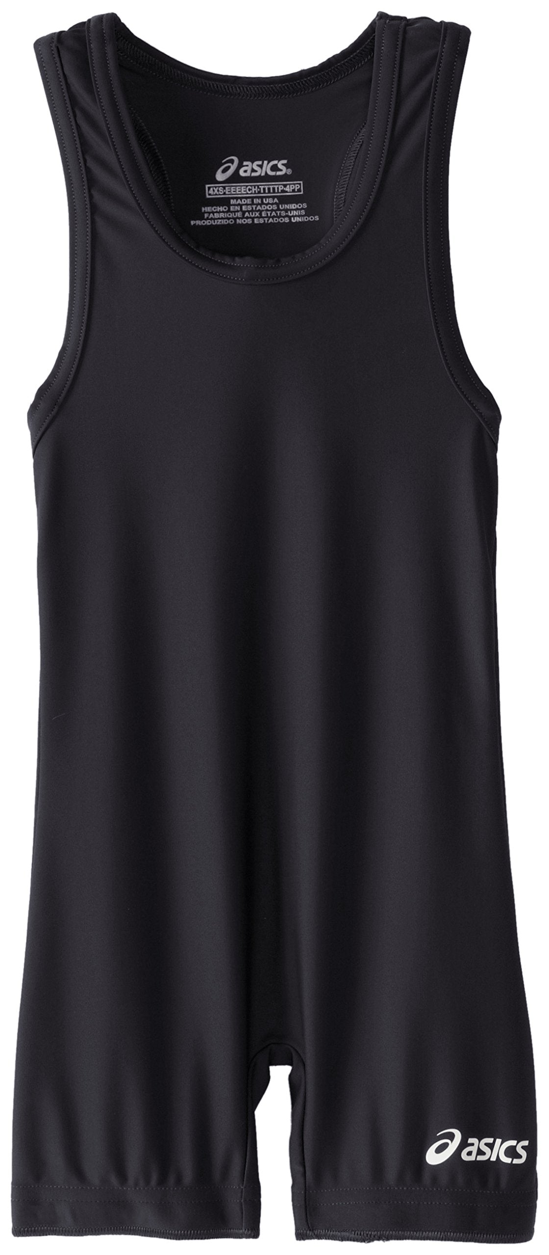 ASICS Men's Solid Modified Singlet, Black, Small