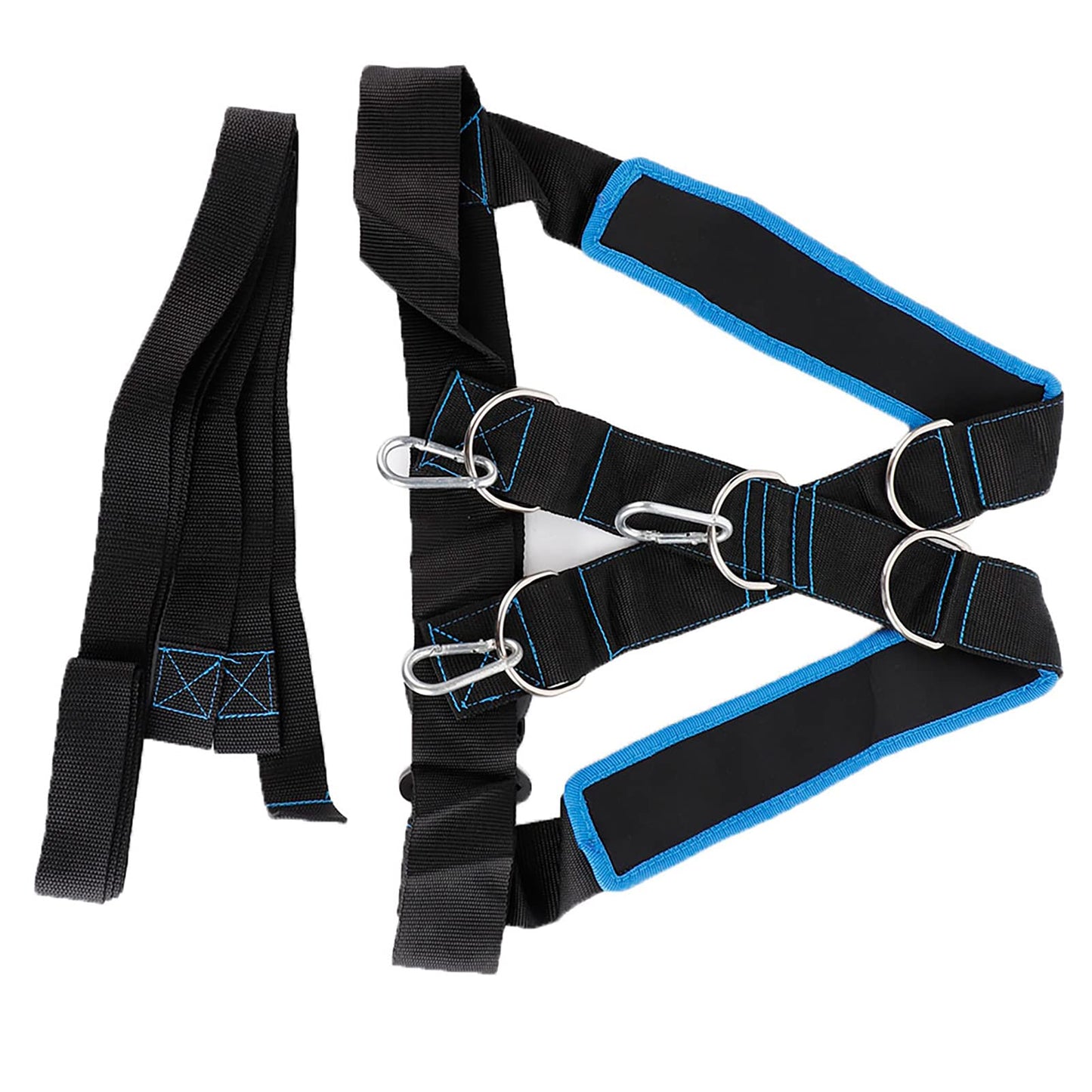 Adjustable Sled Harness for Resistance Training, Heavy-Duty Workout Rope Kit for Speed, Stamina & Strength Improvement
