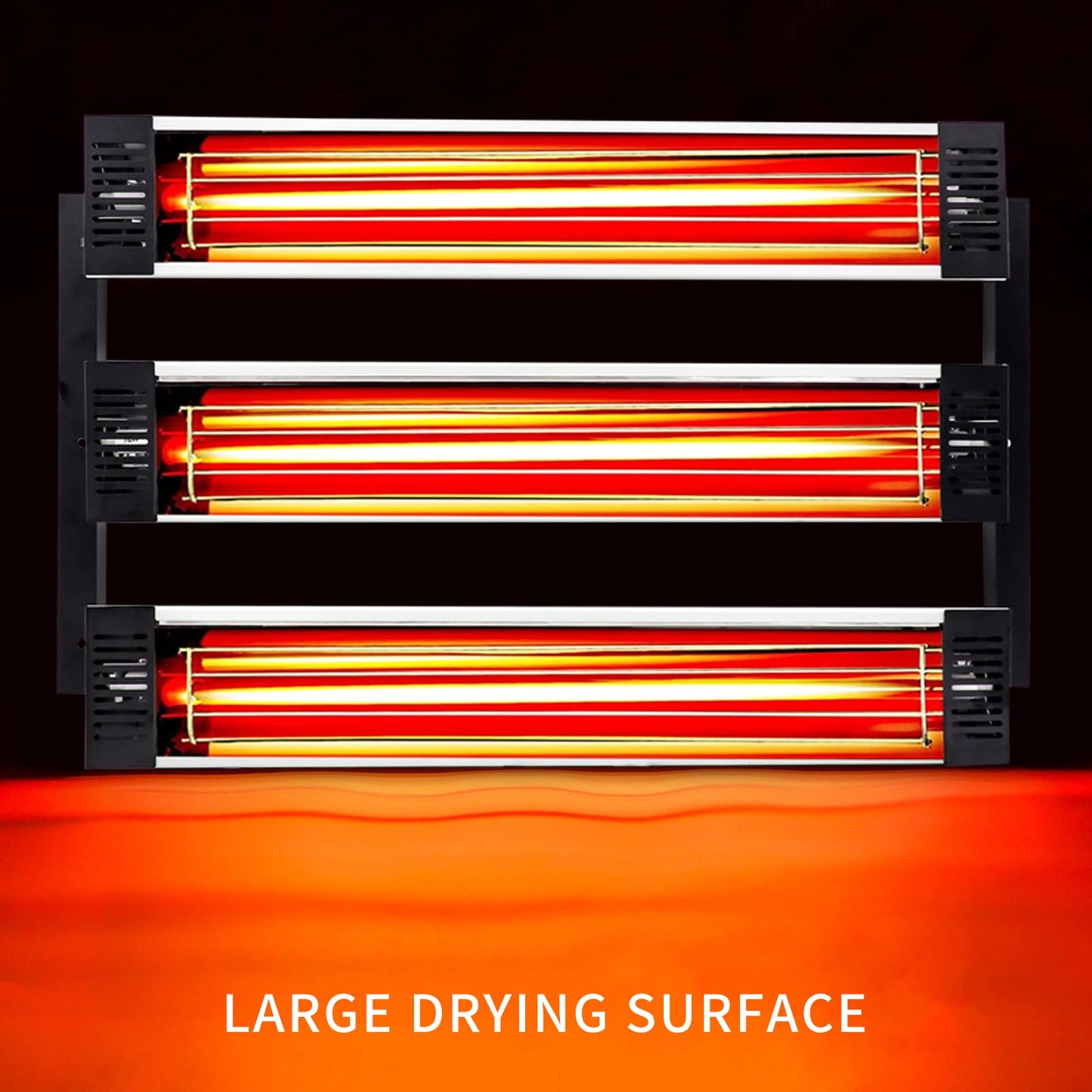 DATOUBOSS 2×3000W Infrared Paint Curing Lamp Shortwave Infrared Paint Lamp for Paint Booth Car Body Repair Paint Curing Systems 2 Sets