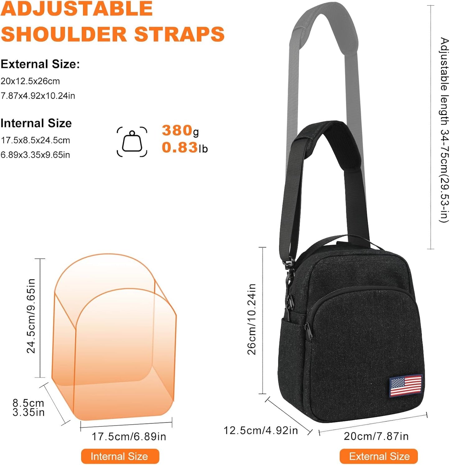 Besnfoto Camera Bag Crossbody Small Cute Camera Bag Purse Waterproof Travel Shoulder Case Sling Designer for Mirrorless