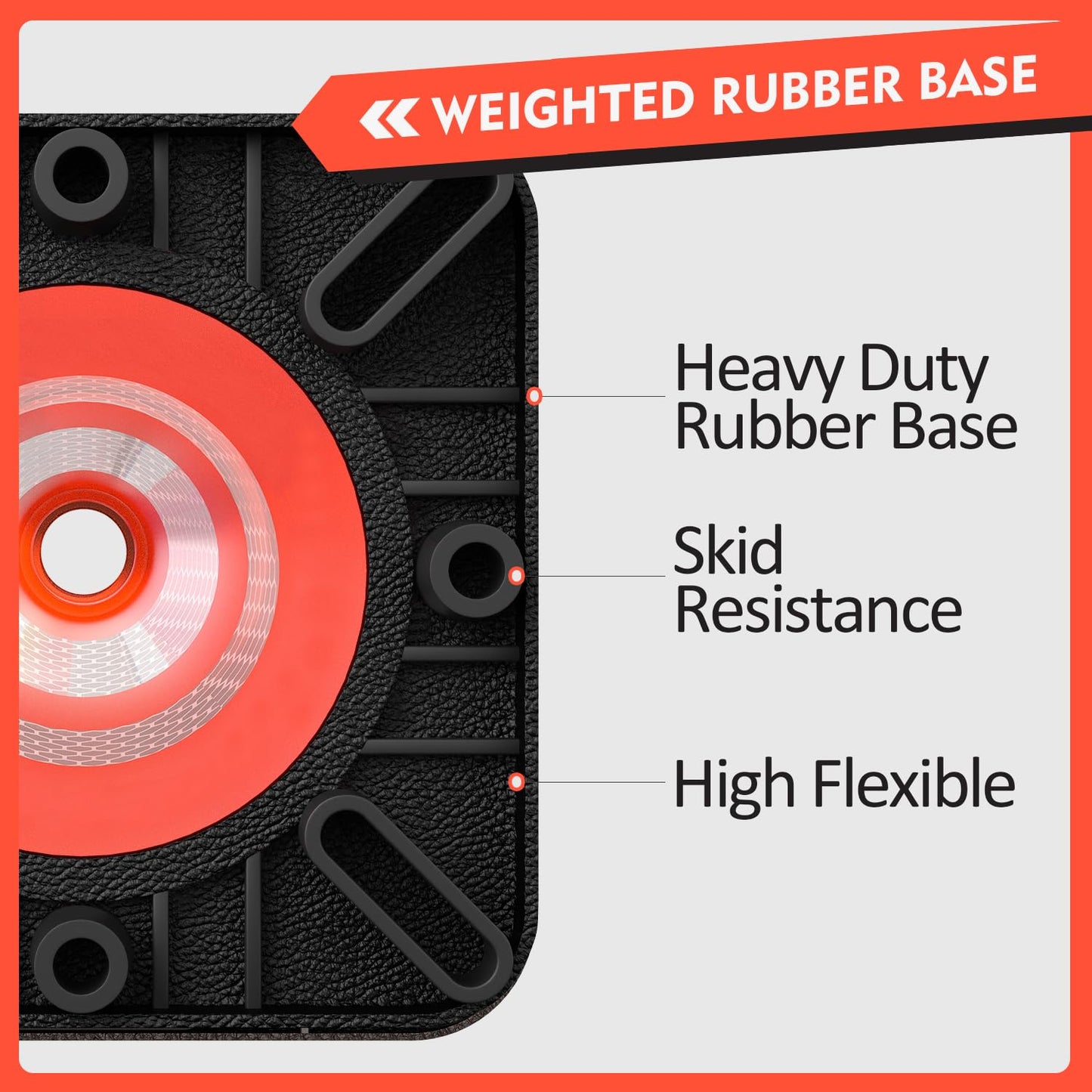 RoadHero 8 Pack Traffic Safety Cones 28 Inch with Black Weighted Base, Orange Cones with Reflective Collars for Parking Lot, Road Safety, Construction Events