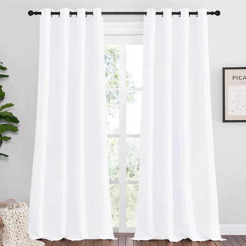 NICETOWN Blackout Curtains - Sea Teal Thermal Insulated Drapes, Set of 2, 55 x 108 Inch