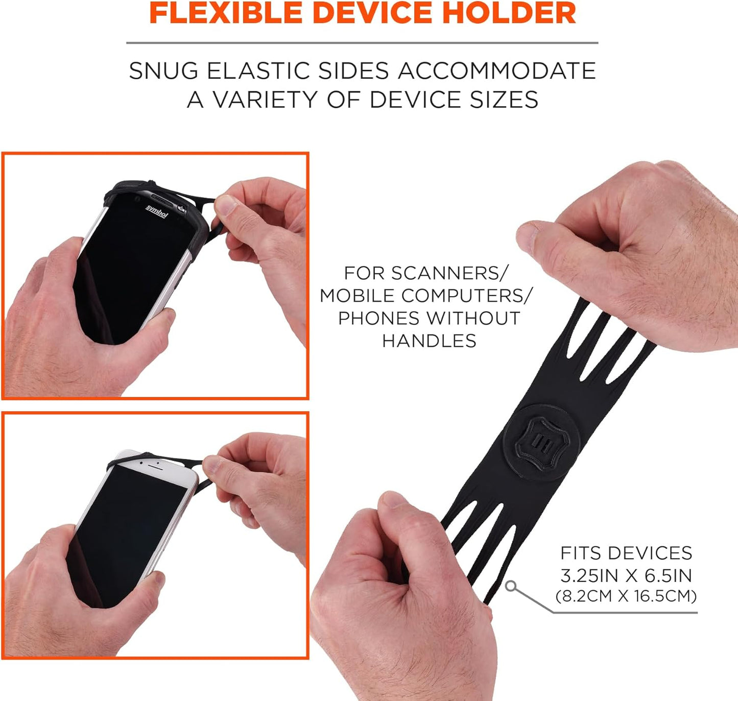 5545 Ergodyne Squids Armband, Wristband Scanner Mount, Adjustable to Fit Phones, Scanners, Mobile Computers, PDA