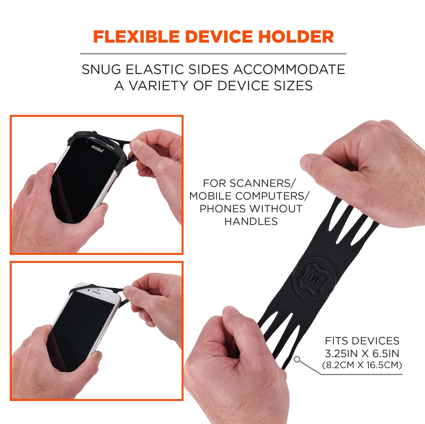 Ergodyne Squids 5545 Armband, Wristband Scanner Mount, Adjustable to Fit Phones, Scanners, Mobile Computers, PDA