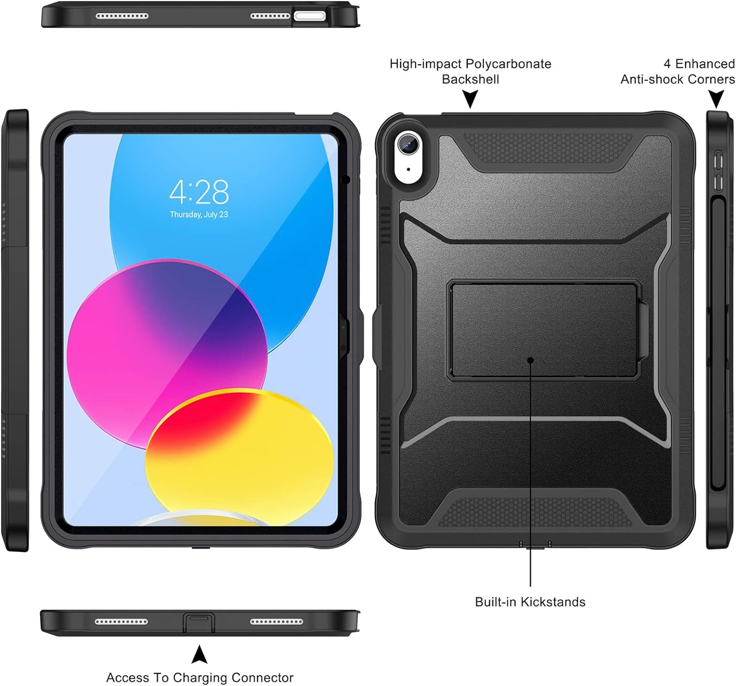 Soke (A16) 11th 11-inch 2025, 10th 10.9-inch 2022, Case for iPad Generation iPad Generation with Built-in Screen