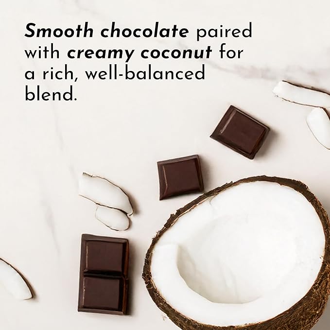 JUST INGREDIENTS Coconut Chocolate Protein Powder ??30-Serving Blend with 100% Grass-Fed Whey & Organic Plant Proteins ??Creamy Coconut Cocoa Flavor ??Supports Muscle Recovery, Energy*