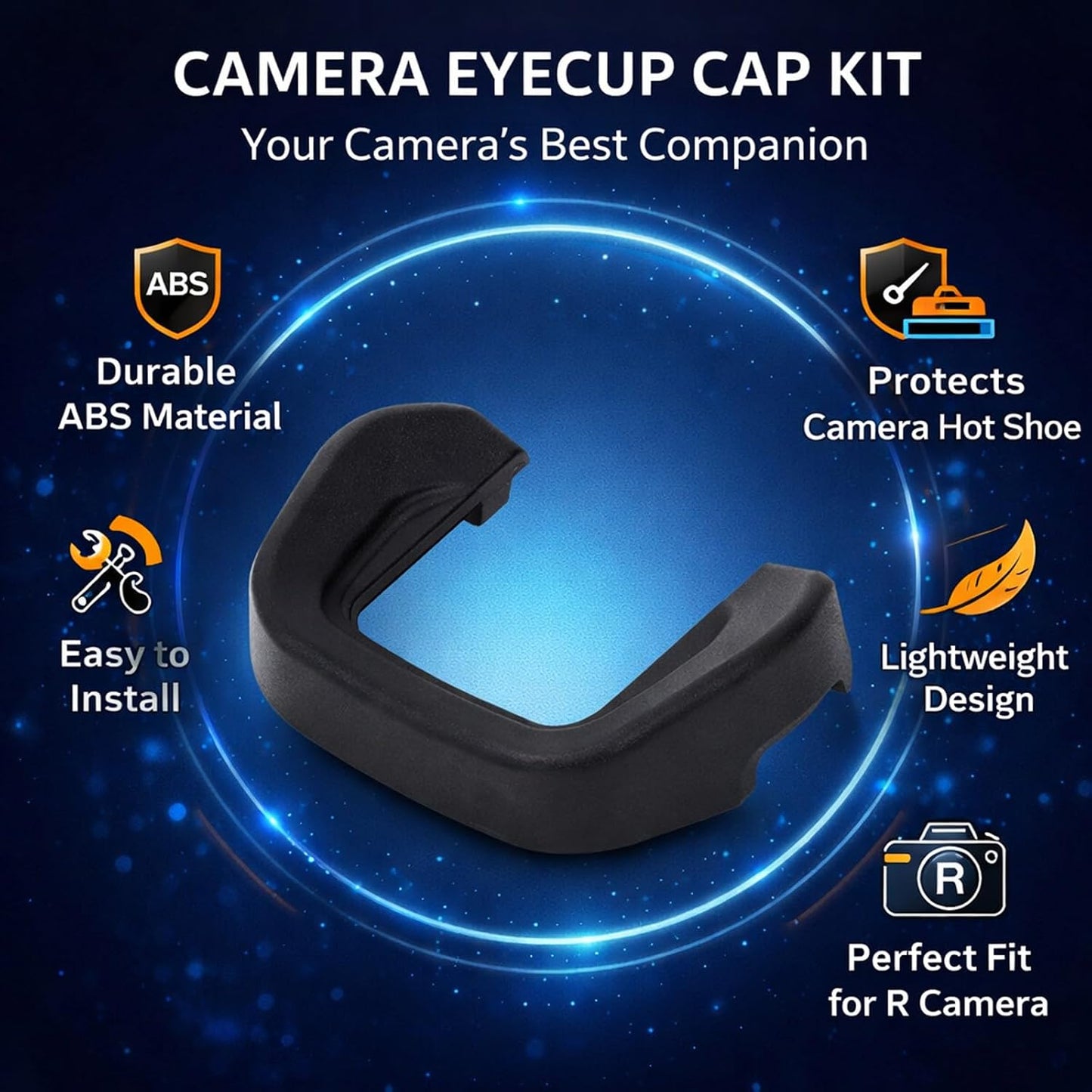 WIHFHGZ Camera Eyecup with Level Hot Shoe Kit, ABS Material for R Camera - Durable Protection, Accurate Angle