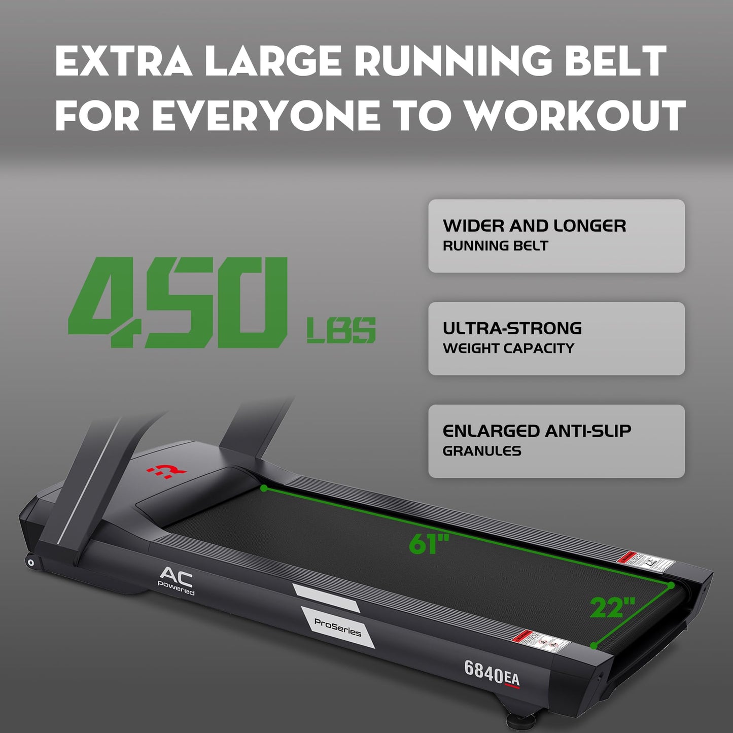 RUNOW Treadmills for Home and Gym 4.0HP Incline Treadmill with 15% Auto Incline, Folding Treadmill with 450 LBS Weight Capacity for Walking and Running