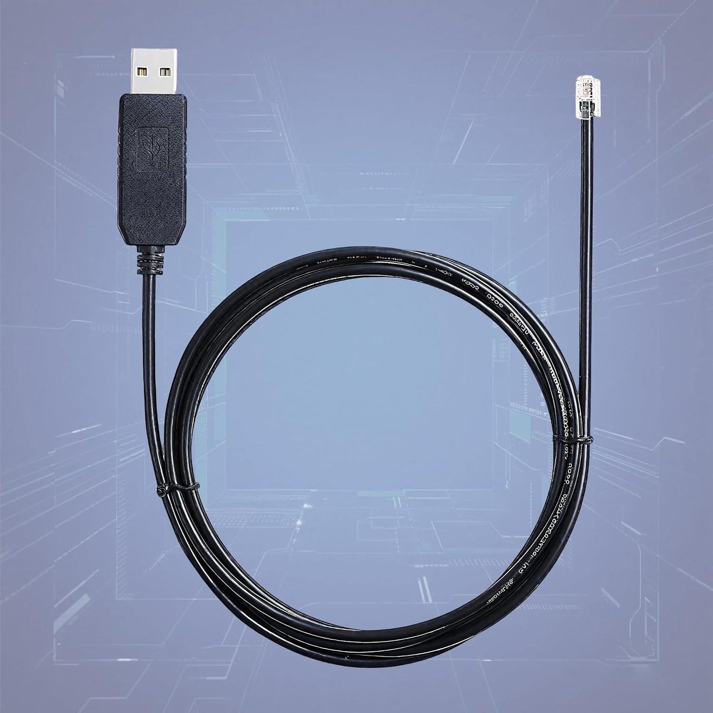 RS232 RJ9 4P4C Control,1.8m/5.9ft USB Serial to Update Firmware Cable for Celestron Nextstar Hand