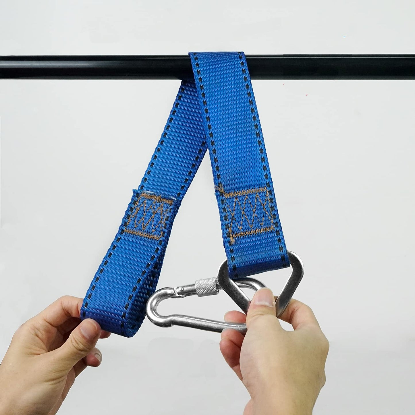 Luwint Heavy Duty Hanging Strap, 18'' Hang Strap for Hammock Tree Swing, Home Gym Pulley Cable Attachments, Dumbbell Dip Loading Tie Down Strap