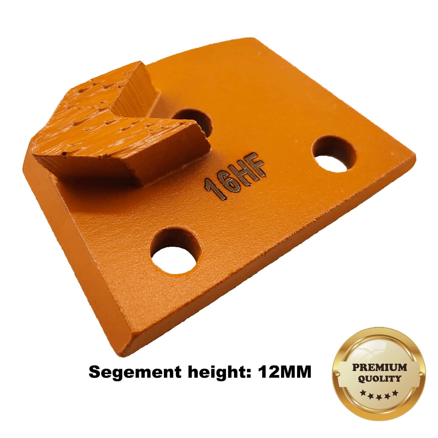 9 Pcs Pro Lavina Diamond Grinding Shoes Extra Soft Bond for Extra Hard Floor (Grit Optional), for Lavina Floor Grinding Machine (16 Grit - 1 Arrow Segment S Bond for Hard Floor)