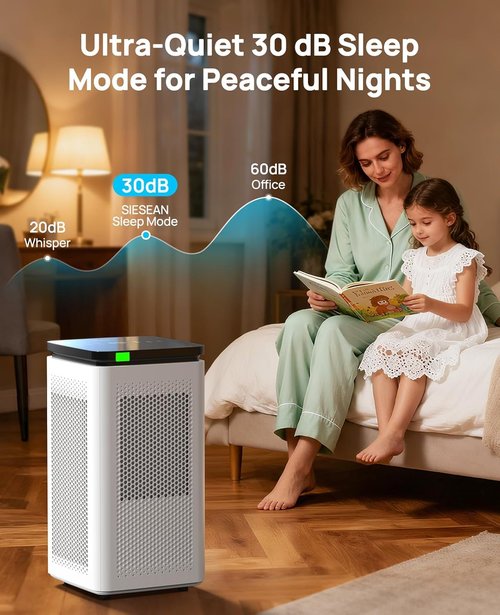 **Air Purifiers | H13 True HEPA Filtration for Large Rooms up to 3500 Ft² - 99.97% Allergen Removal**
