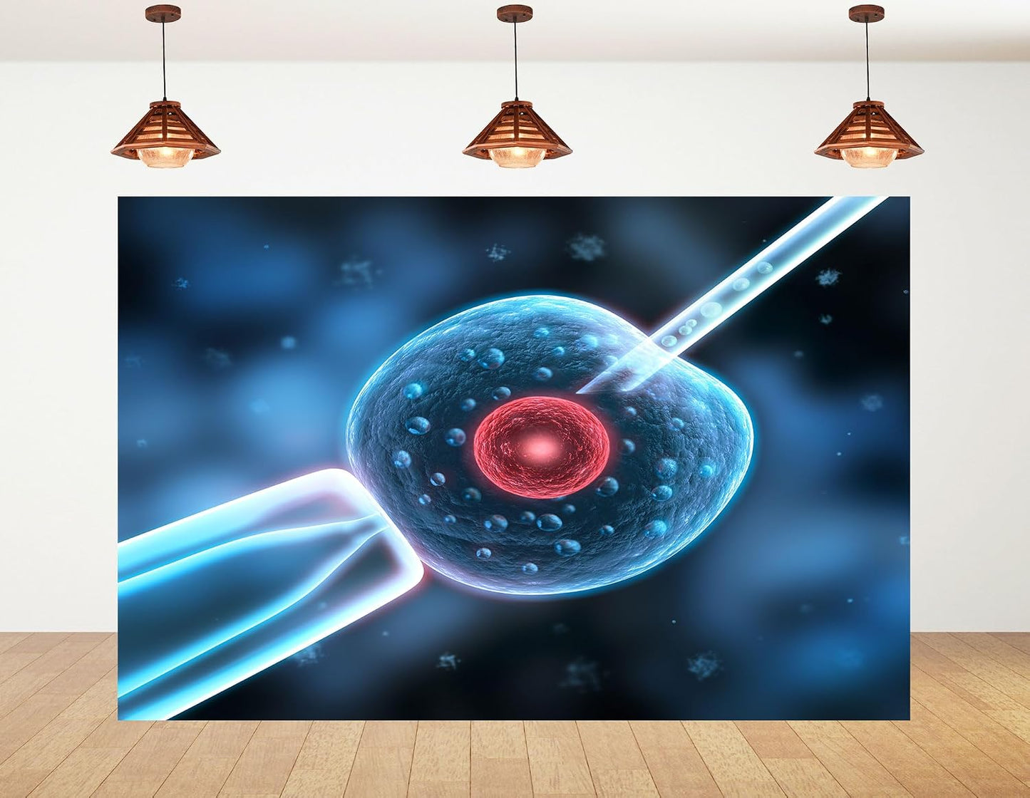 KeyWork 7x7ft IVF Procedure Backdrop Medical Science Photography Background for Fertility Seminar Reproductive Health