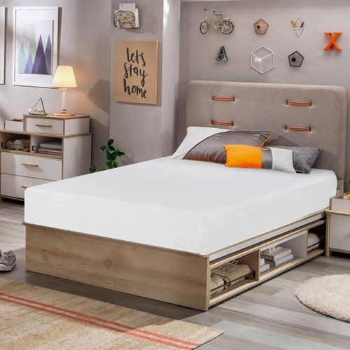 FDW 6-Inch Twin Gel Memory Foam Mattress - Medium Firm | Pressure Relief & Cooling | CertiPUR-US Certified