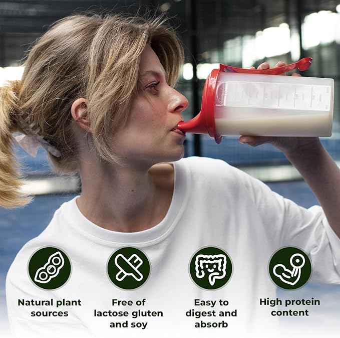 Pea Protein Powder, 24g of Plant-Based Protein, Unflavored, Vegan, Gluten-Free, Non-GMO, No Added Sugar, Easily Digested Isolate Form, 2 lb (30 Servings), Ideal for Vegetarians, Fitness