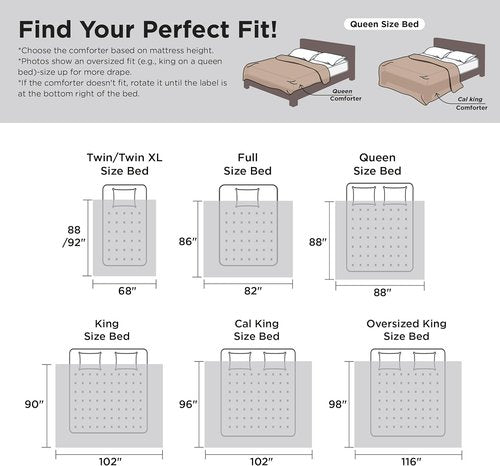 Bedsure Duvet Insert - Lightweight Quilted Cooling Comforter, Down Alternative, Queen Size, White, 88x88 Inches