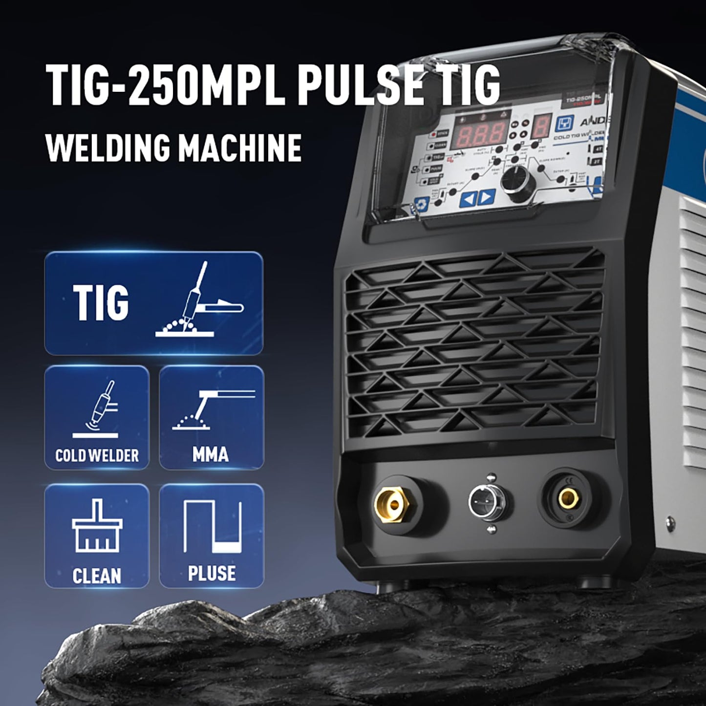 ANDELI 110/220V Cold Welder TIG Welding Machine with Cold/Hot/TIG Pulse MOS Tube Cold Welding Machine TIG-250MPL