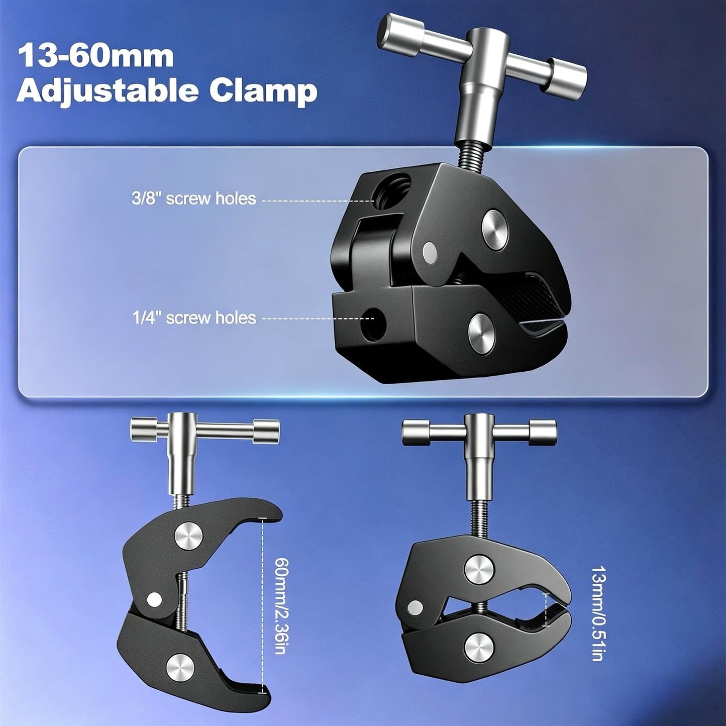 EMART 10inch Articulating Magic Arm Camera Mount with Super Clamp, Friction Power Adjustable Camera Mounts & Clamps