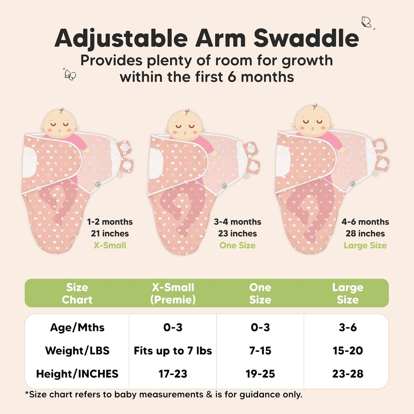 Skiennix Organic Baby Swaddle Sleep Sacks - Soft & Snug for Newborns 0-3 Months | Beach Day Design, 3-Pack