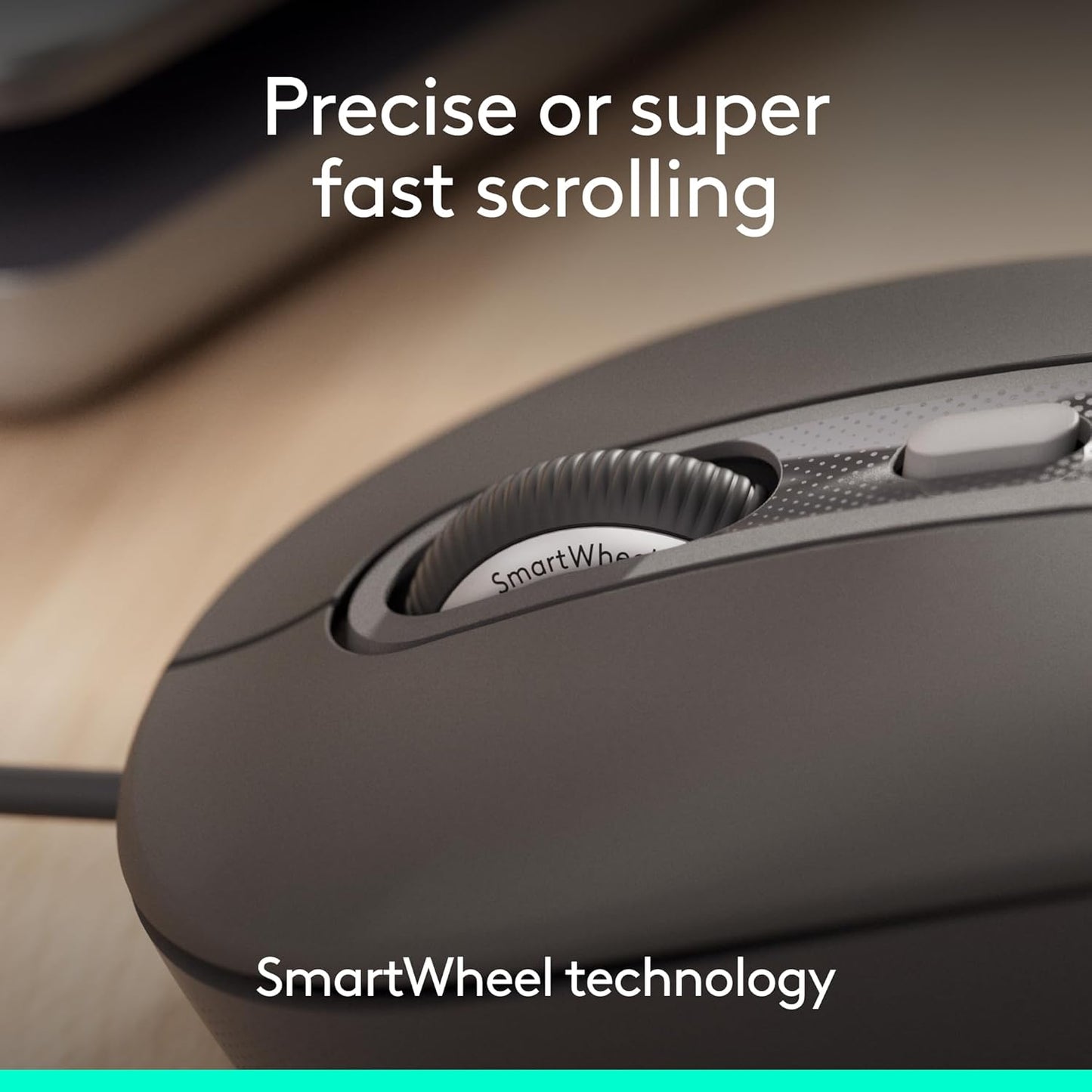 Logitech M520 Signature Wired L for Business, Optical Wired Mouse, USB-C Plug-and-Play, Windows/Mac/Chrome/PC/laptops