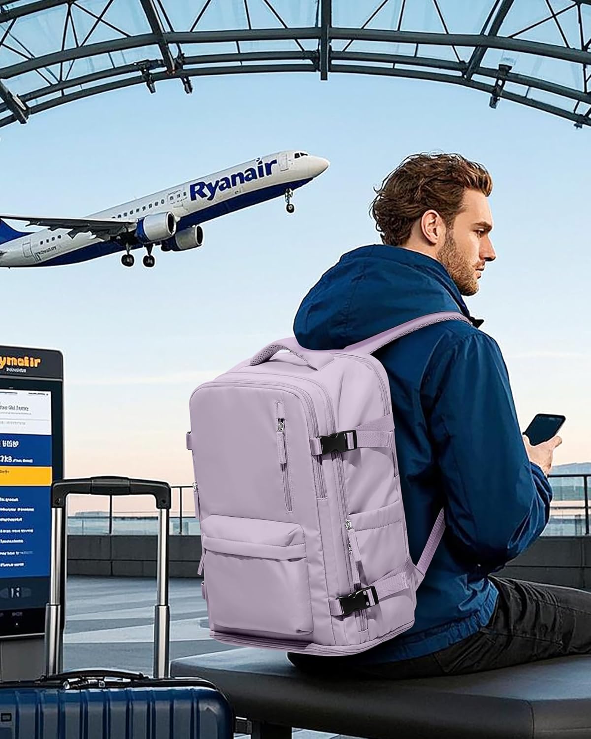 VGCUB Backpack Backpack Carry on Travel for Women Men Large Laptop Gym Work Frontier Airlines Personal Item Bag