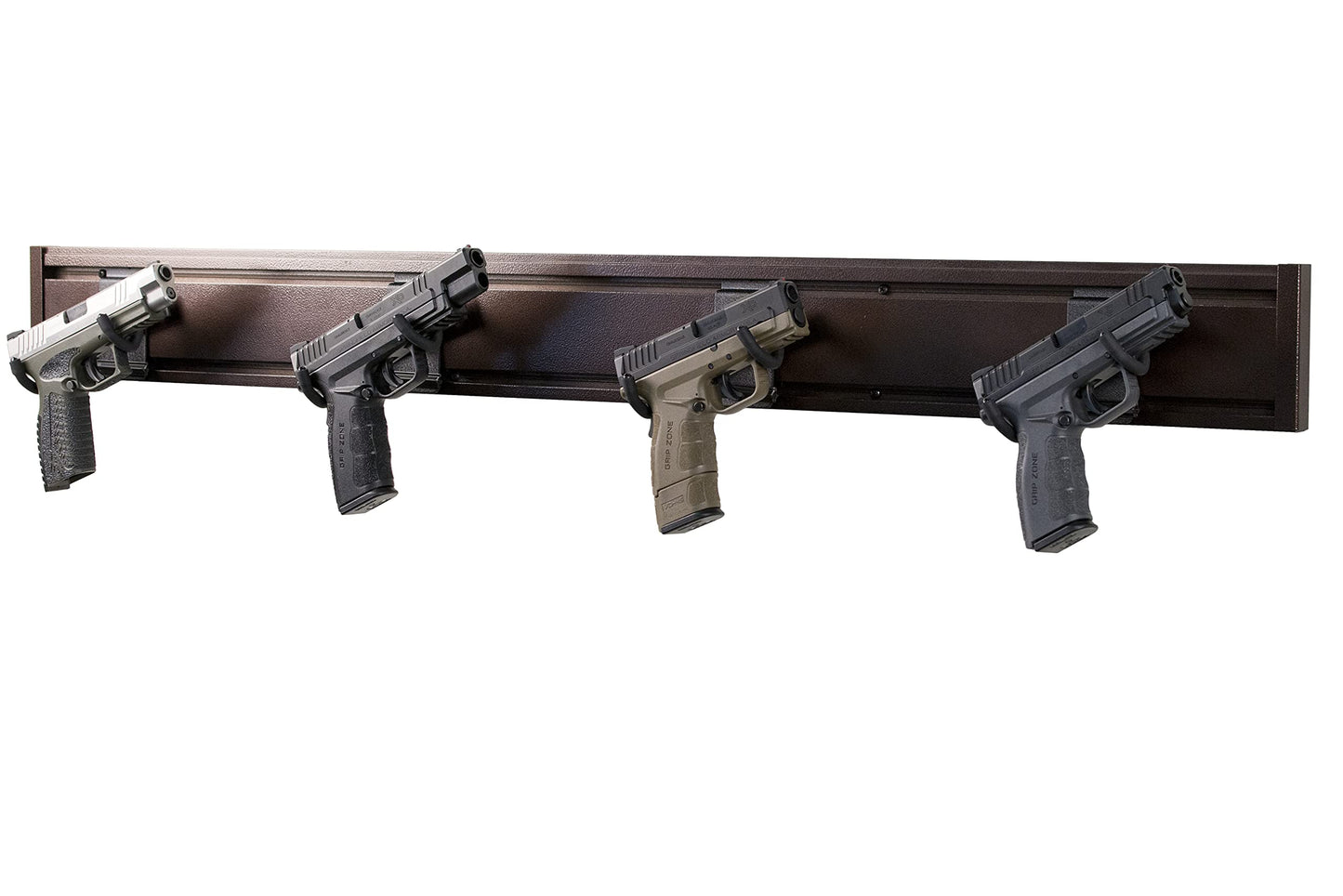 Hold Up Displays - 10 Pistol Hooks - For 3" Slatwall Gun Display System Modular Rack Modern Black Tactical HD09-3SW 10 Pack Made in The USA