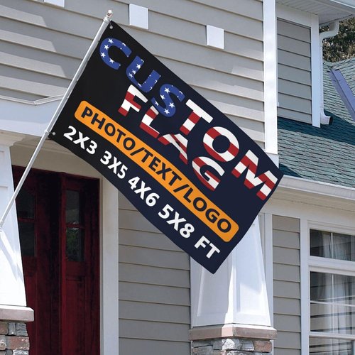 Custom Flag 3x5 Ft - Double-Sided Outdoor Design | Personalize with Your Text, Photo, or Logo
