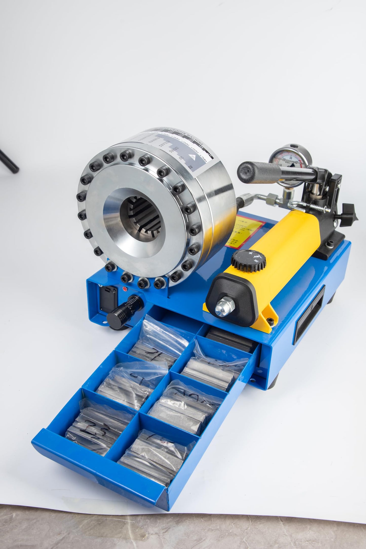 Hydraulic Hose Crimper with 8 Sets of Dies