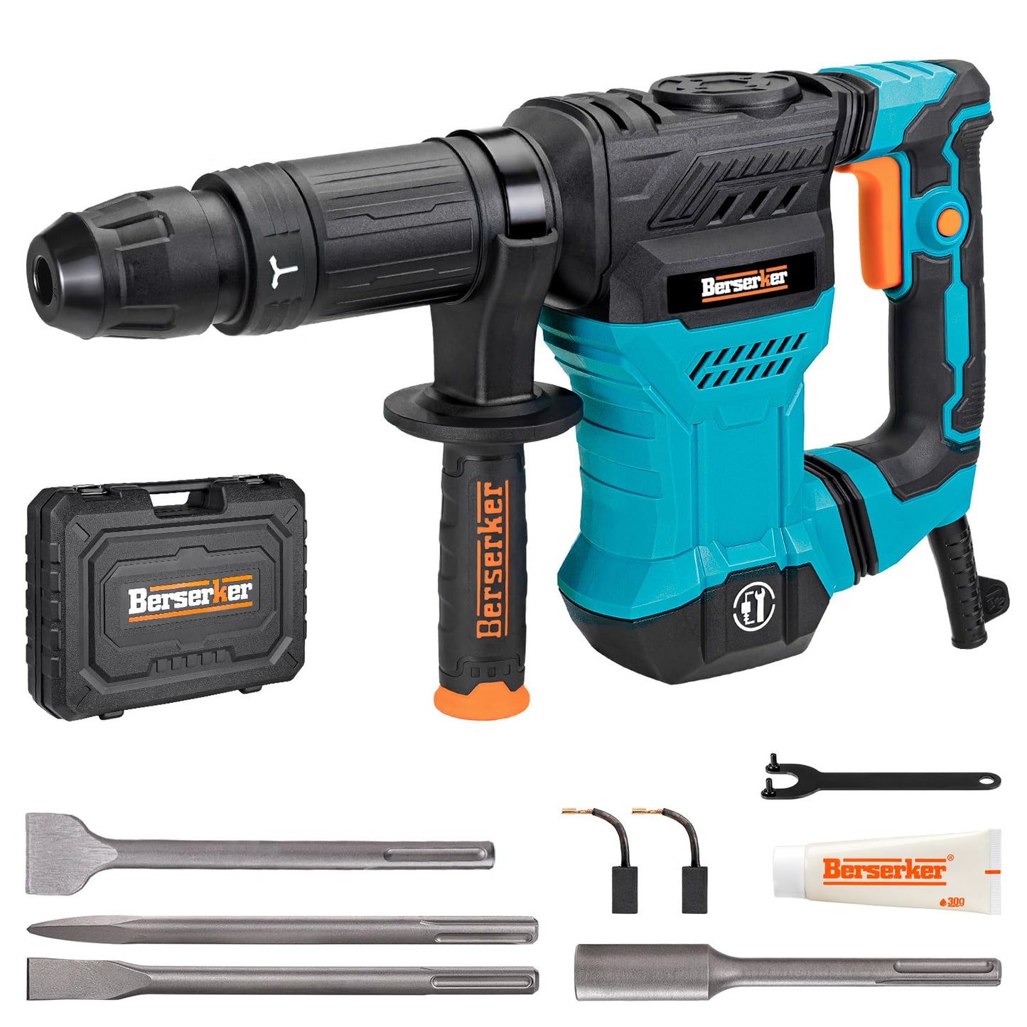 Berserker 12-Pound SDS-Max Demolition Jack Hammer with SDS Max Ground Rod Driver for 5/8 Inch & 3/4 Inch Ground Rods