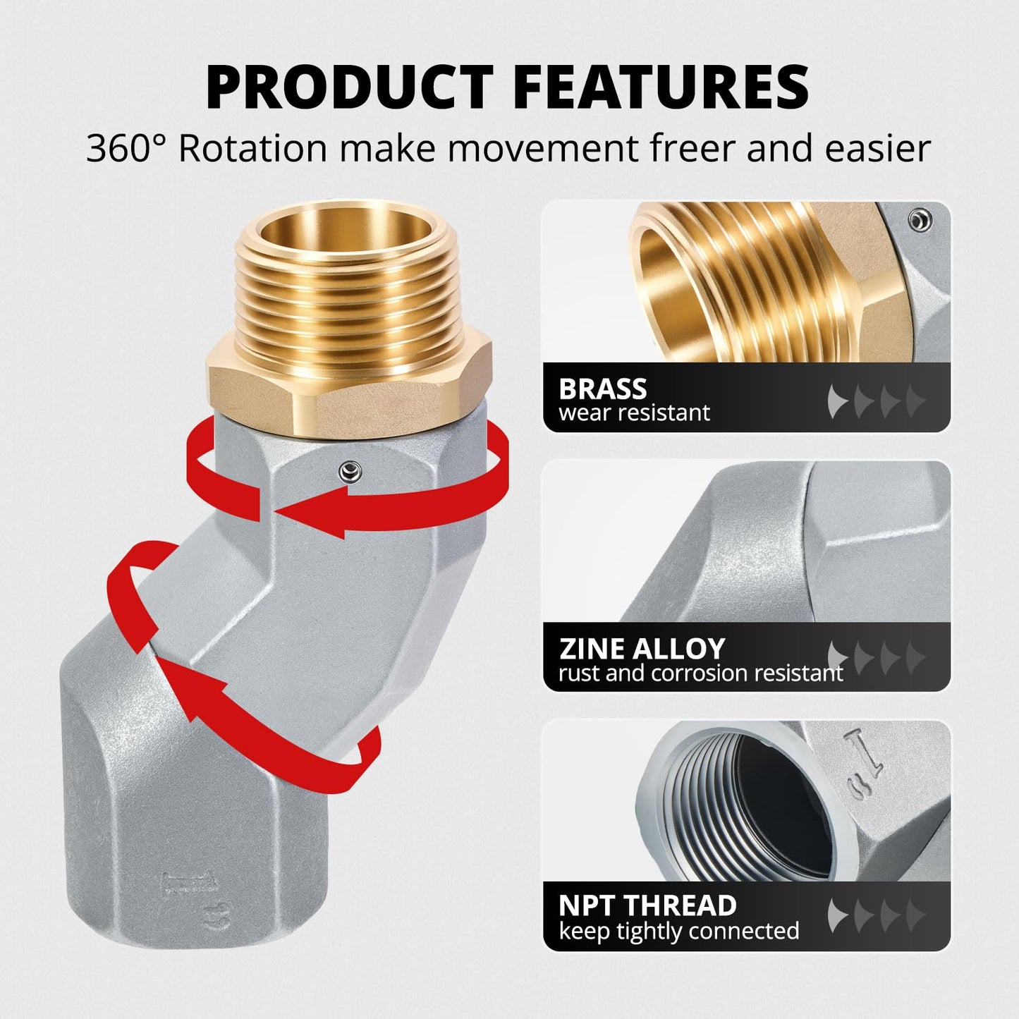 EVIL ENERGY 1" Fuel Transfer Hose Kit 20FT,Farm Fuel Hose With 1PC 1" NPT Transfer Swivel for Dispensing Diesel Gasoline Kerosene Biodiesel