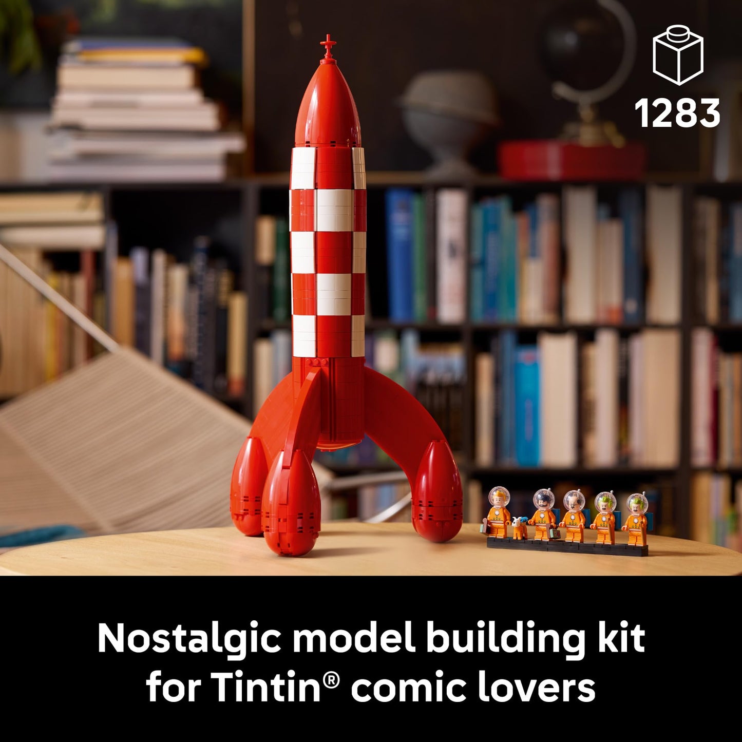 LEGO Ideas Tintin Moon Rocket - Building Set for Adults, Ages 18+ - Collectible Kit for Fans - Bedroom, Home Office Decor - Gifts for Comic Lovers - 21367