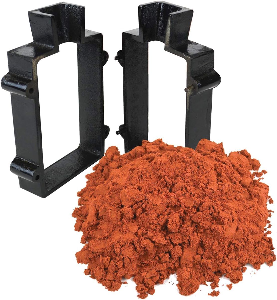 Sand Casting Set with 5 Lbs Petrobond Quick Cast Sand Casting Clay and Cast Iron Mold Flask Frame Melt Pour Metals