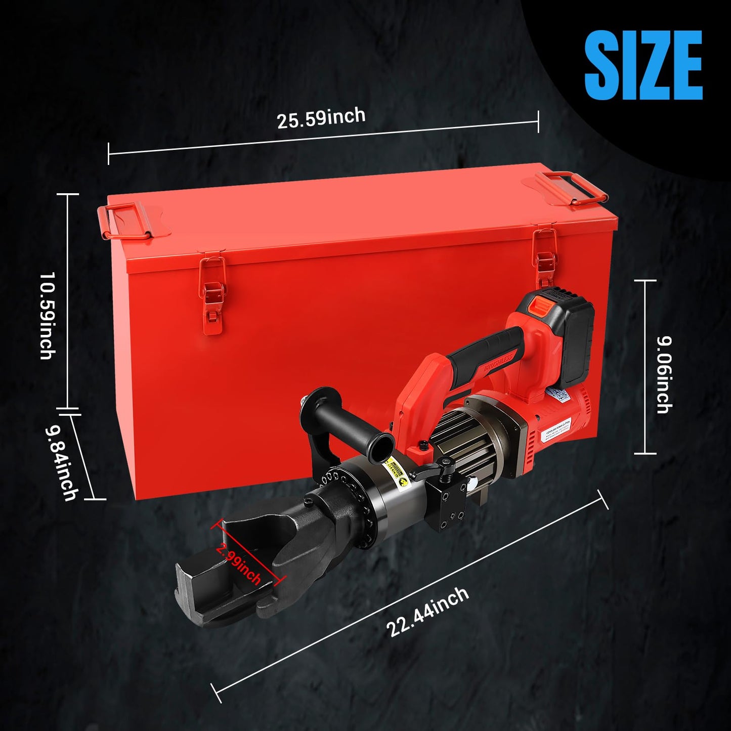 LOSCHEN Cordless Rebar Bender,Electric Hydraulic Rebar Bending Maching,Bending up to 3/4Inch 20mm #6 Rebar,Bending Angle 0-130 Degrees,Rechargeable Portable Handheld Rebar Bender Machine