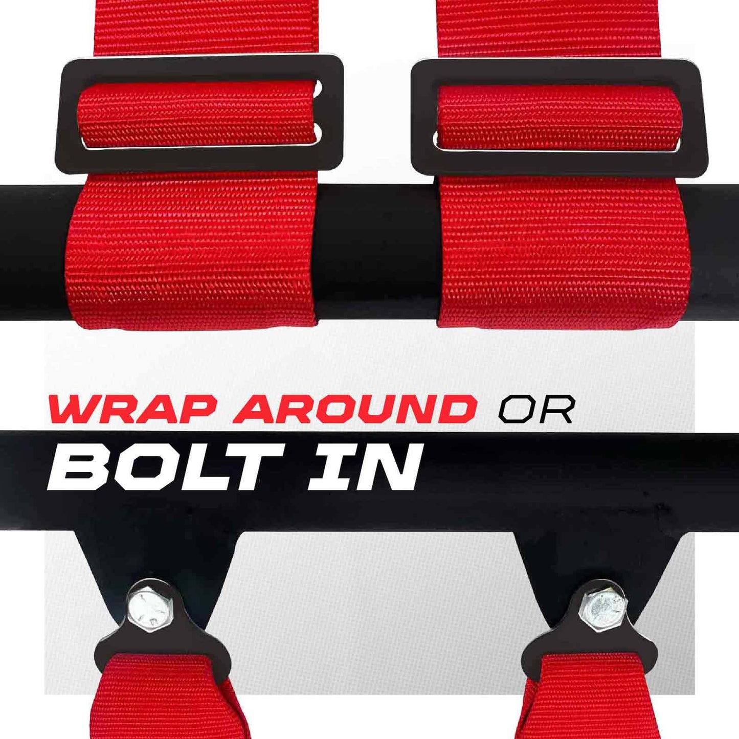 1pc Red 3" 5 Point Harness SFI certified for Bucket Seat, Quick Release Race Latch, Racing Harness 5 point, Race Car, Off Road, UTV, RZR 5pt [6092]