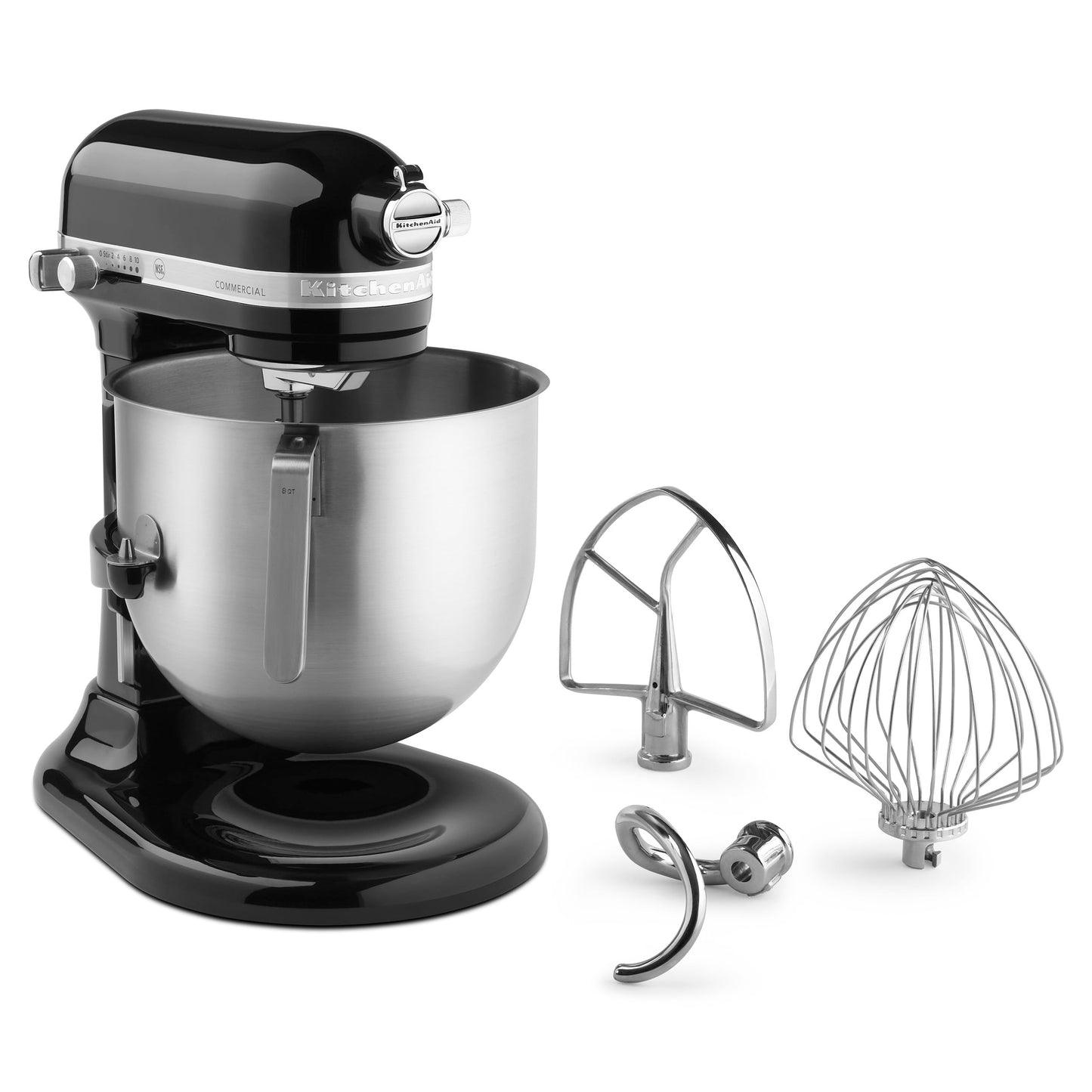 KitchenAid NSF Certified Commercial Series 8-Qt Bowl Lift Stand Mixer - KSM8990