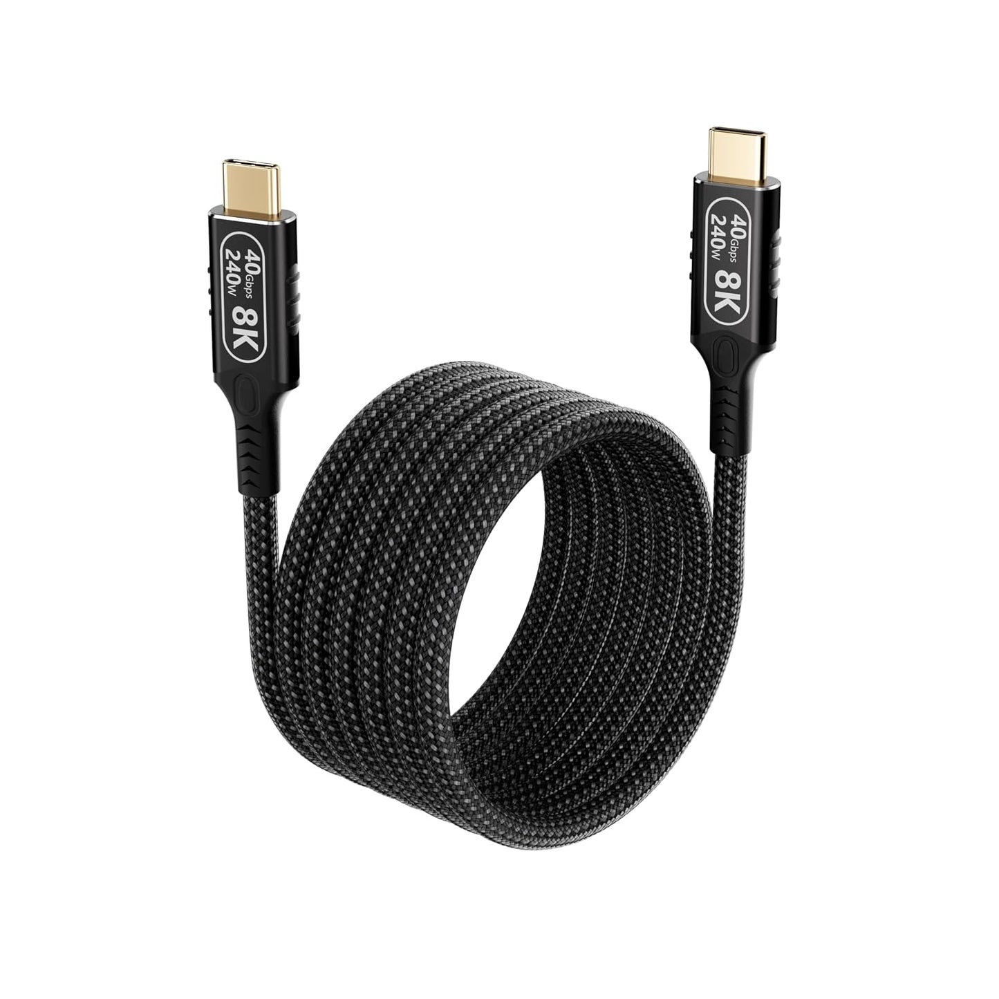 KMMXXCPM 10ft/3 4/3,usb4 40gbps 240W charging,8K/4K long usb c to usb c cable M Compatible With Thunderbolt cable