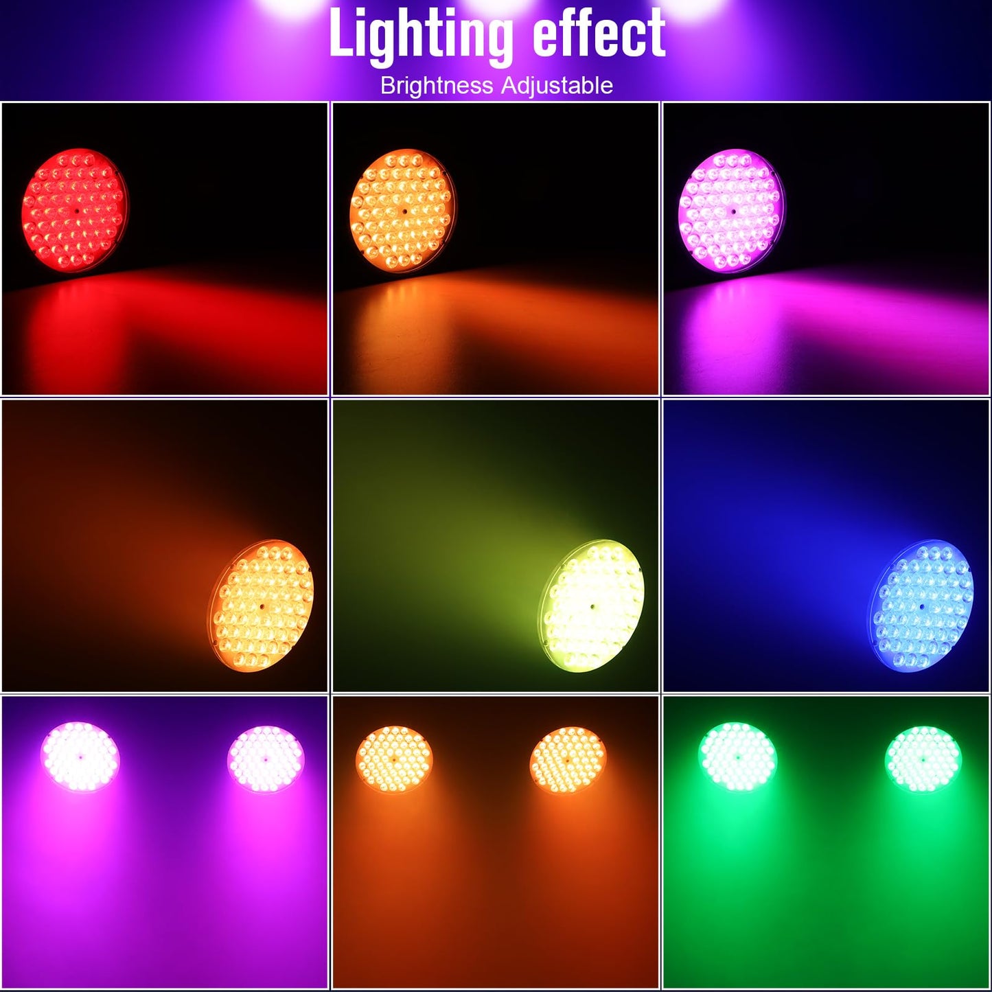 Betopper 54 * 4W High CRI Par Light, CRI/RA>90 RGBW 4 in 1 Ultra-Bright LED Stage Lights,Up to 5500Lm Party Light, Party Disco DJ Lights for Photography Video Wedding Show, 2 Packs