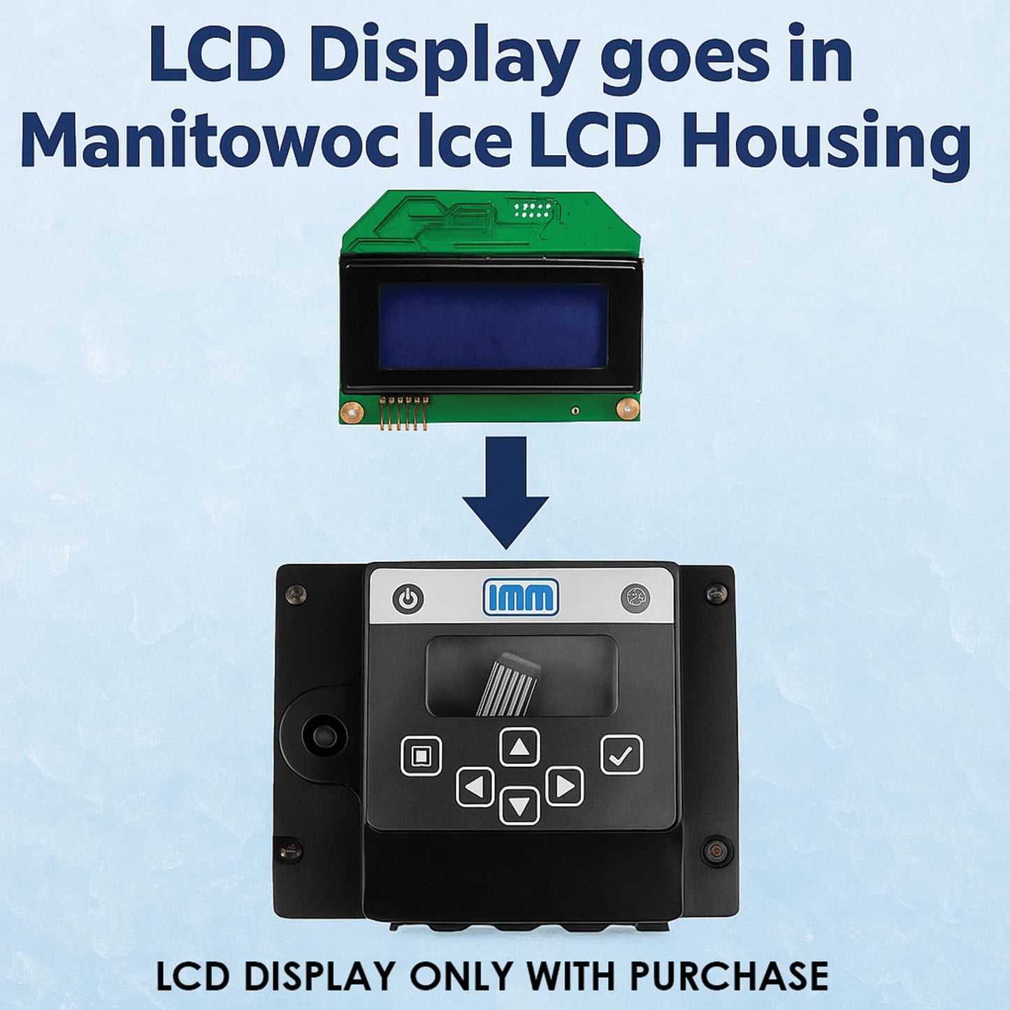 IMM Replacement for Manitowoc Control Board LCD Display 000006728 000007827 Without Housing