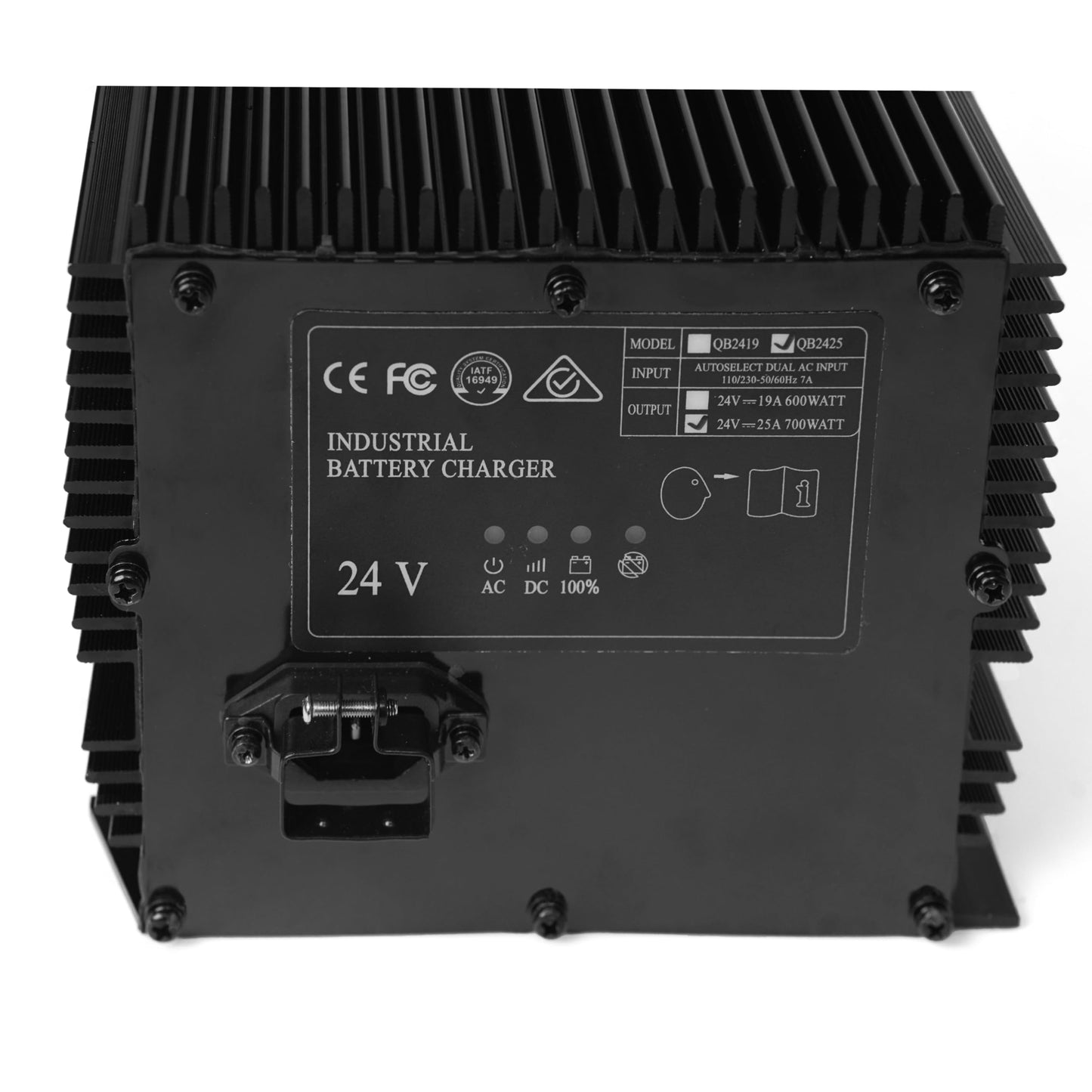 24V 25A Battery Charger Compatible with Genie/Skyjack/JLG Scissor Lift Battery Charger HB600-24B(161827, 105739, 96211, 128537), GS 1930 JLG 2030ES