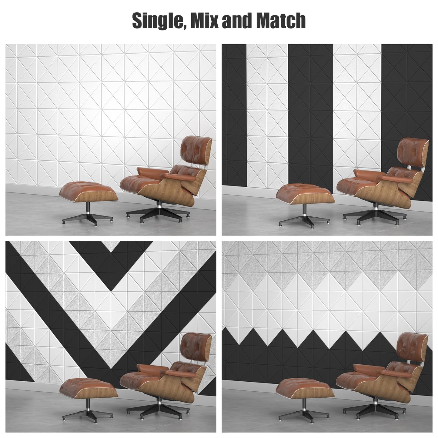 Sonicism 22 Pack X-Lined Acoustic Panels with Self-Adhesive, 12"X 12"X 0.4" Sound Proof Foam Panels, Decorative Soundproof Wall Panels, Sound Absorbing Tile for Home & Offices, White