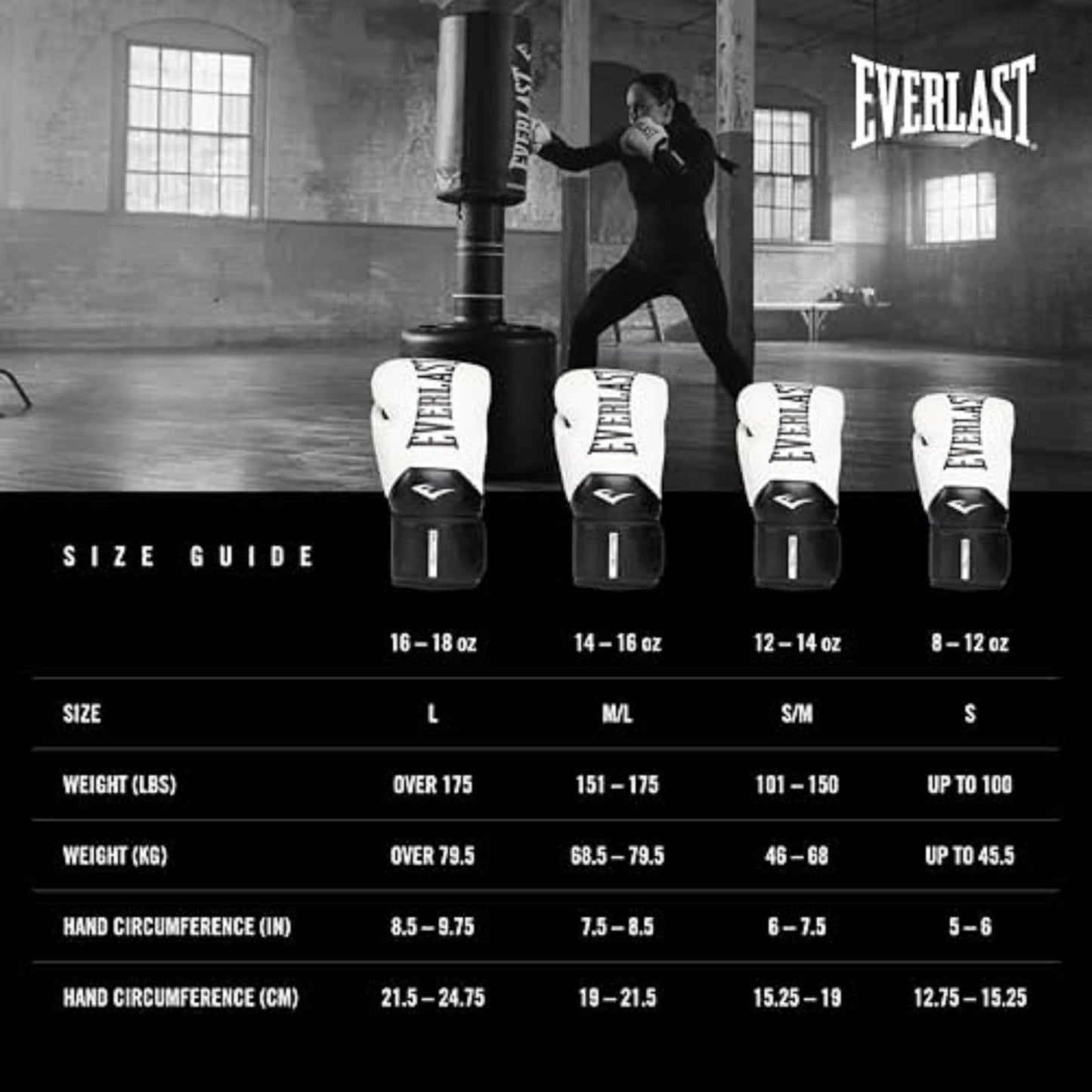 Everlast Elite 2 Boxing Gloves | Pro Training & Heavy Bag Gloves | Men & Women | Ventilated Palm | Multi-Layer Protection | Black/Gold, 16 oz
