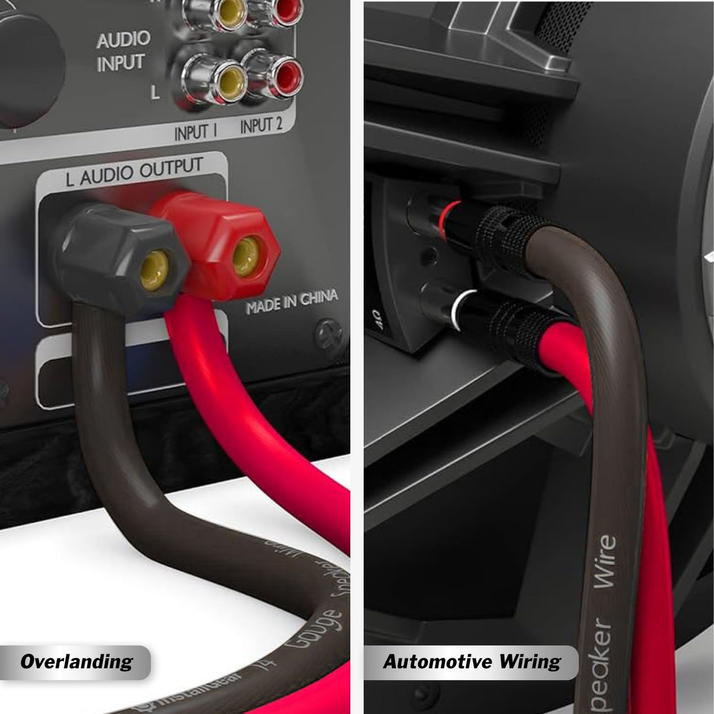16 100 16 InstallGear Gauge Speaker Cable - ft True Spec Soft Touch Audio Wire for Car Stereos, Home Theater, Surround