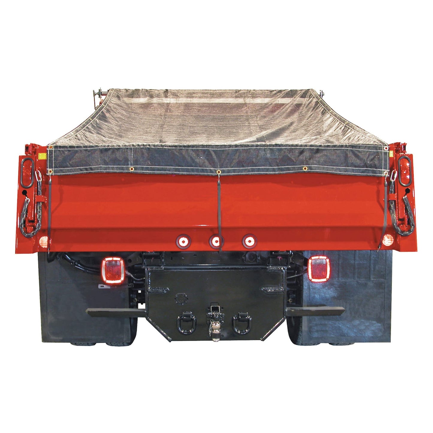 Buyers Products DTR7518 Aluminum Tarp System with Mesh Tarp, 7-1/2 x 18 Feet, Dump Body Tarp Kit, Heavy Duty Double-Stitched Hems, Brass Grommets, Telescoping Roller, Complete Hardware Included