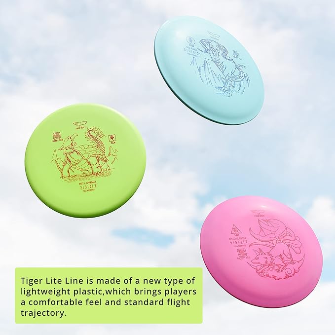 Yikun Disc Golf Starter Kit - 150-160g Set Includes Driver, Mid-Range, Putter for Beginner Players